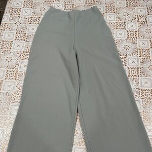 Boohoo Light Gray Textured Fabric Pants